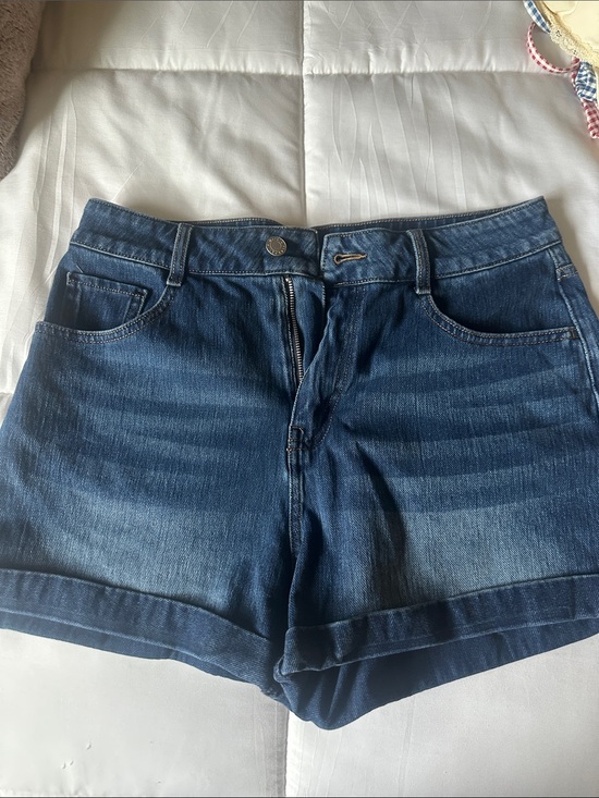 HALARA Pants - HALARA Women's Dark Blue High-Rise Denim Shorts